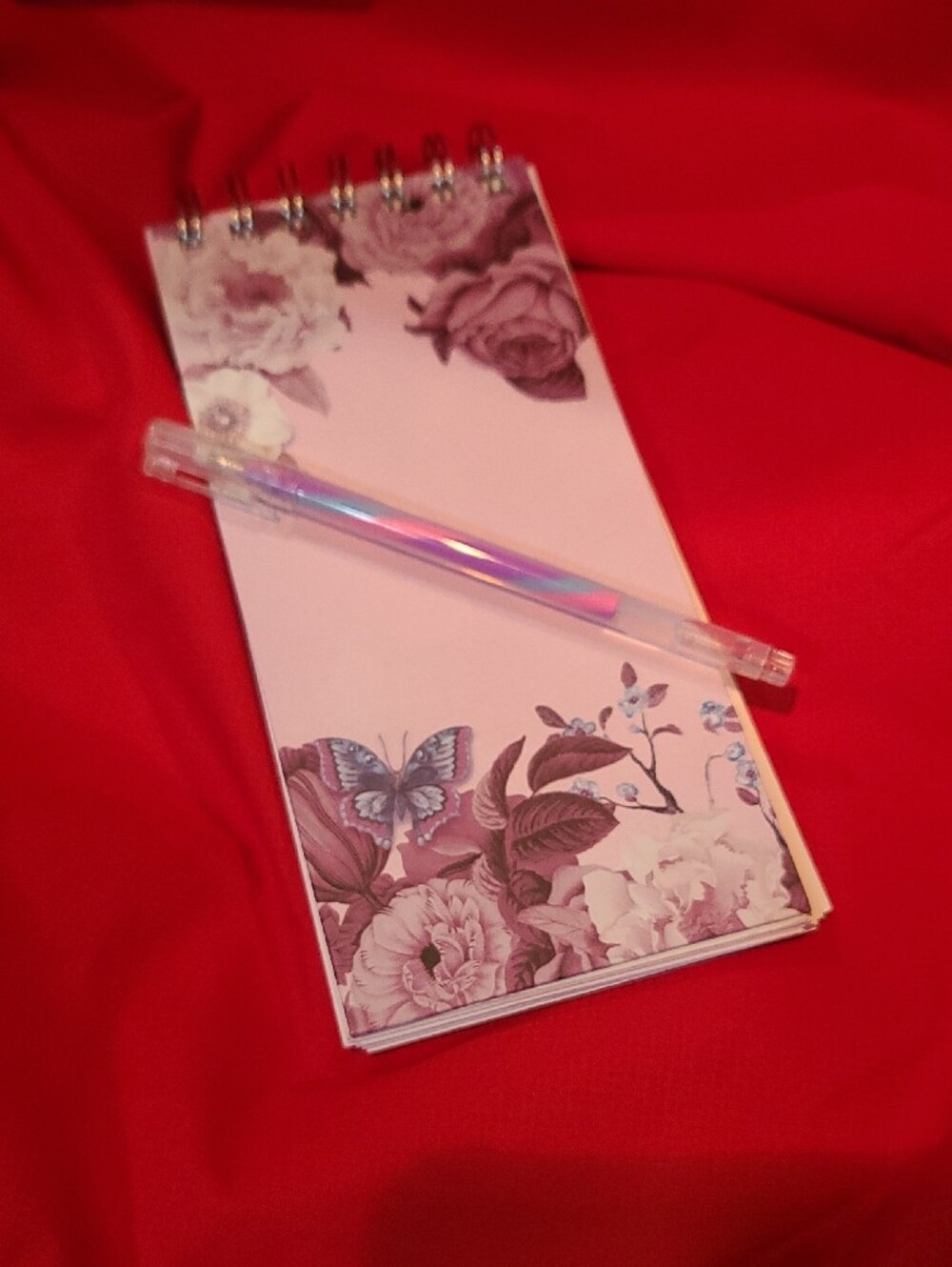 Faith-Inspired Purple Floral Notepad Purple Gem Accent Philippines 4:13. NWT - Picture 5 of 6